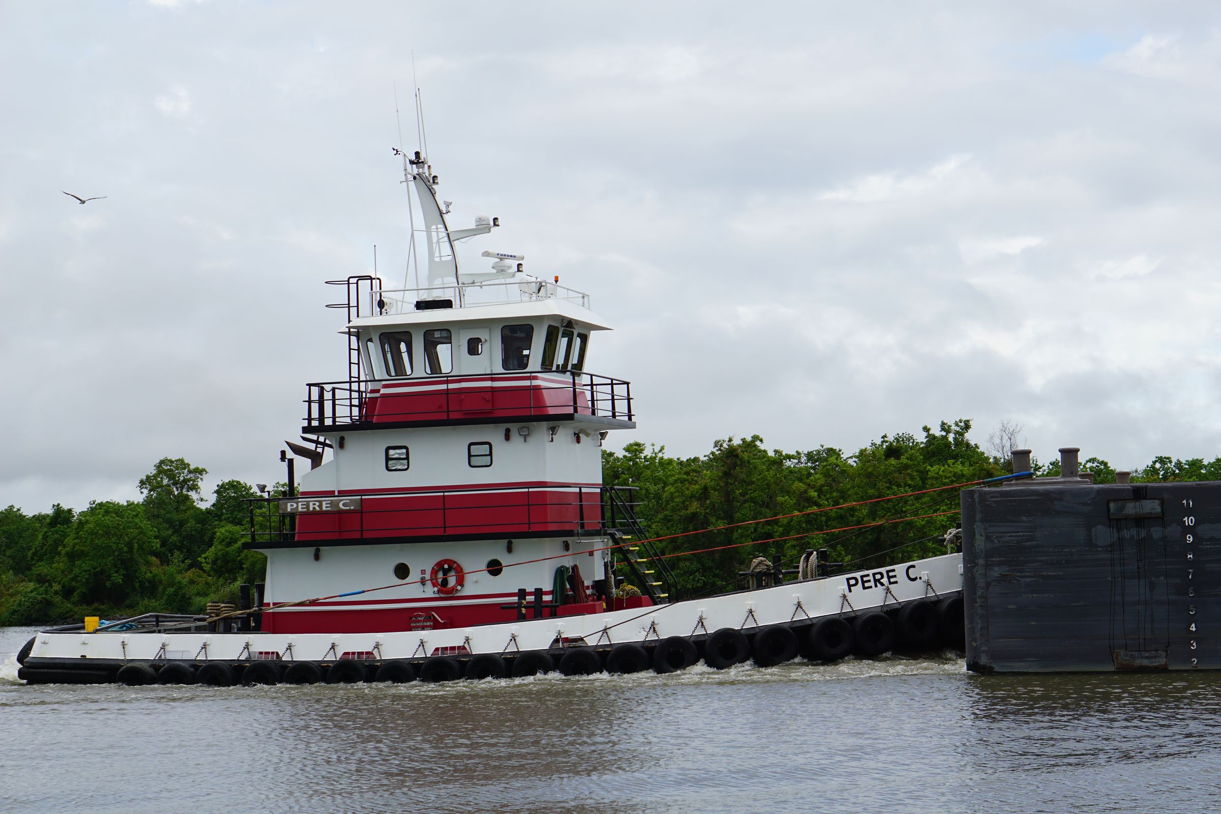 M/V Pere C underway on the river